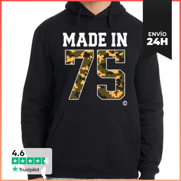 Sudadera Unisex Con Capucha Made In 75 LaTostadora