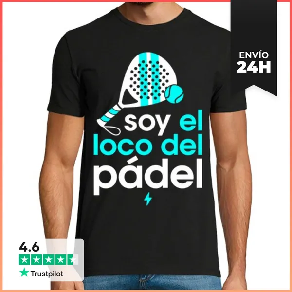Camiseta Hombre Clásica El Loco Del Pádel LaTostadora