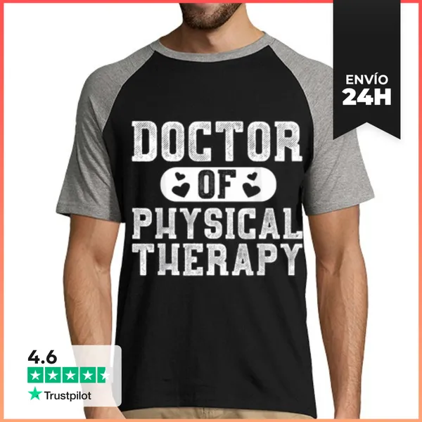 Camiseta Hombre, Estilo Béisbol Doctor En Terapia Física Dpt