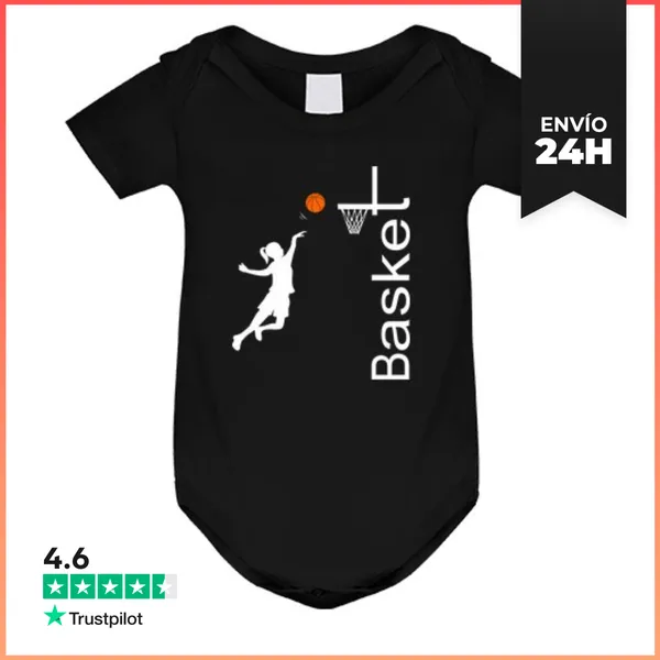 Body Bebé BASKET NIÑA BLANCO LaTostadora