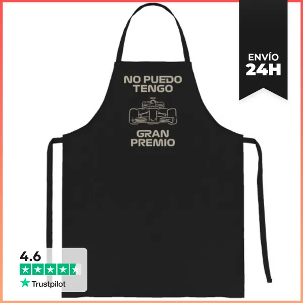 Delantal NO PUEDO TENGO GRAN PREMIO F1 LaTostadora