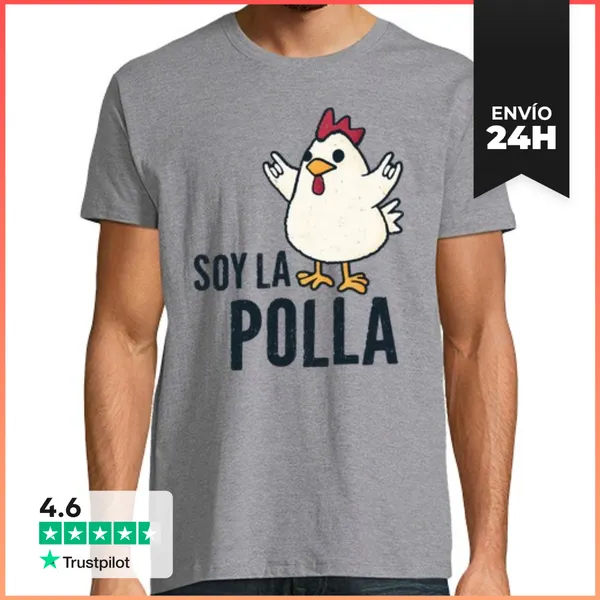 Camiseta Hombre Clásica Soy La Polla LaTostadora