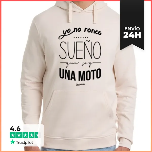 Sudadera Unisex Con Capucha Yo No Ronco, Sueño Que Soy Una Moto