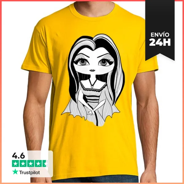 Camiseta Hombre Clásica Ninet Lily Munster LaTostadora