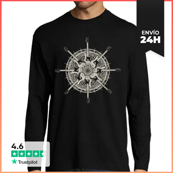 Camiseta Hombre Manga Larga Bajista Bajista Regalo Divertido