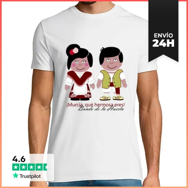 Camiseta Hombre Clásica Bando De La Huerta Murcia Chico