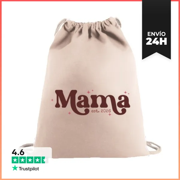 Mochila Saco Con Cuerdas MAMA EST 2026 LaTostadora