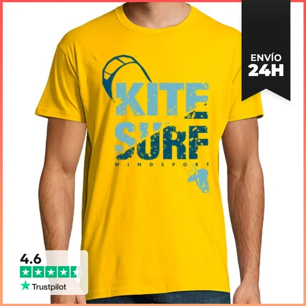 Camiseta Hombre Clásica Kitesurf 3 LaTostadora