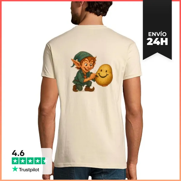 Camiseta Hombre Clásica Patato - El Decorador De Patatas