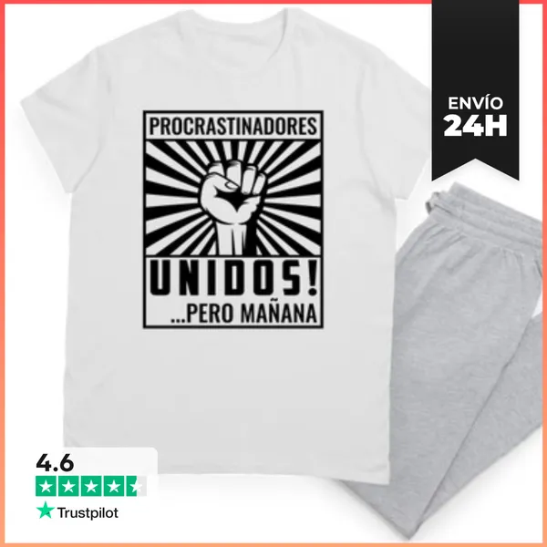 Pijama Procrastinadores Unidos Pero Mañana LaTostadora