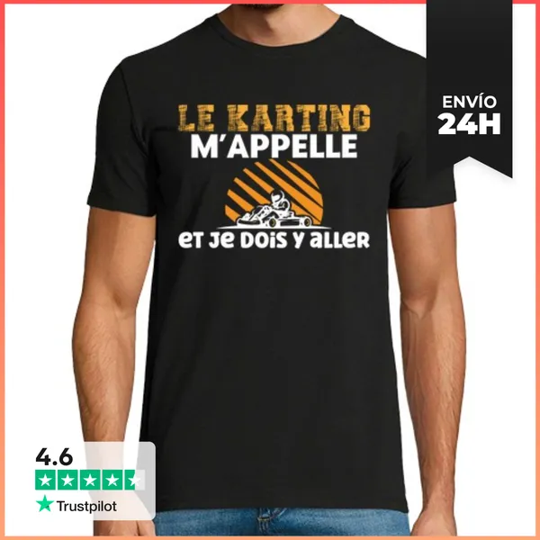 Camiseta Hombre Clásica Idea De Regalo De Conductor De Karts De