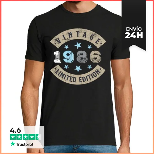 Camiseta Hombre Clásica 1986 Edicion Limitada LaTostadora