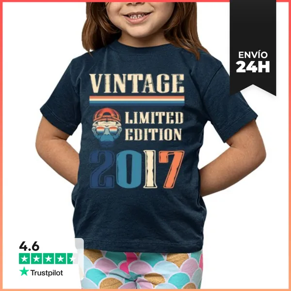 Camiseta Clásica Para Niños Camiseta Vintage 2017 - Edición