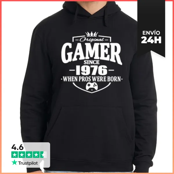 Sudadera Unisex Con Capucha Jugador Desde 1976 LaTostadora
