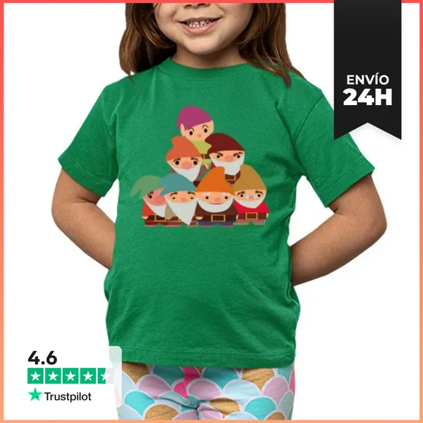 Camiseta Clásica Para Niños Bubble Enanitos Piramide LaTostadora
