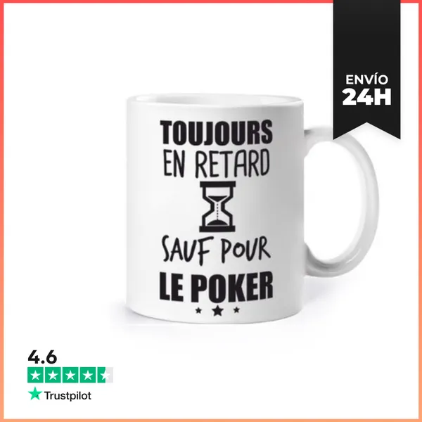 Taza Tarde Póquer Humor Citar Gracioso LaTostadora