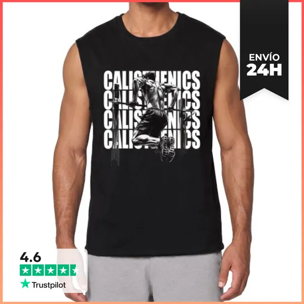 Camiseta Sin Mangas Diseño 4597282, Calisthenics LaTostadora