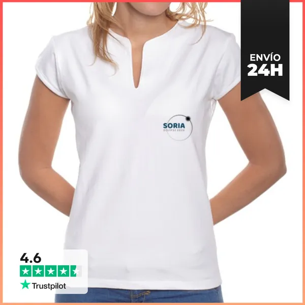 Camiseta Mujer Cuello Mao Camiseta Mujer Cuello Mao Soria Eclipse