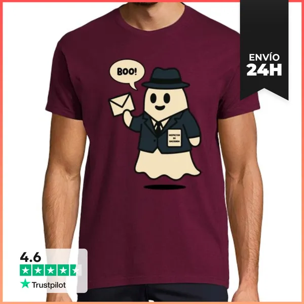 Camiseta Hombre Clásica Boo Hacienda LaTostadora
