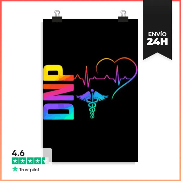 Póster Vertical Dnp Doctor En Práctica De Enfermería LaTostadora