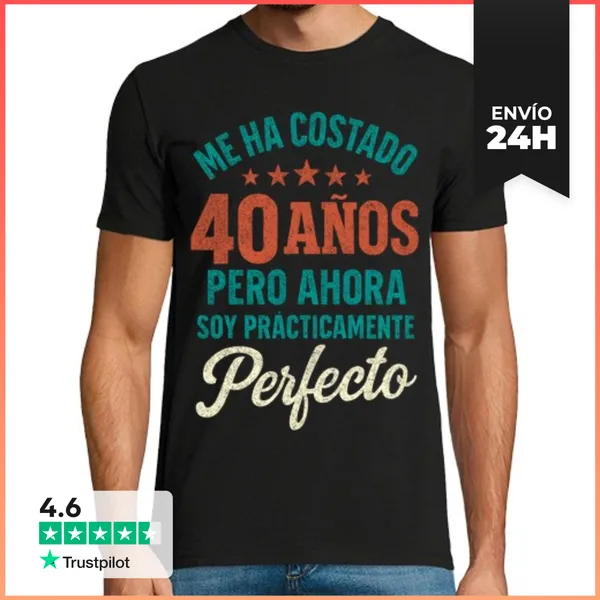 Camiseta Hombre Clásica Me Ha Costado 40 Años 40 Cumpleaños