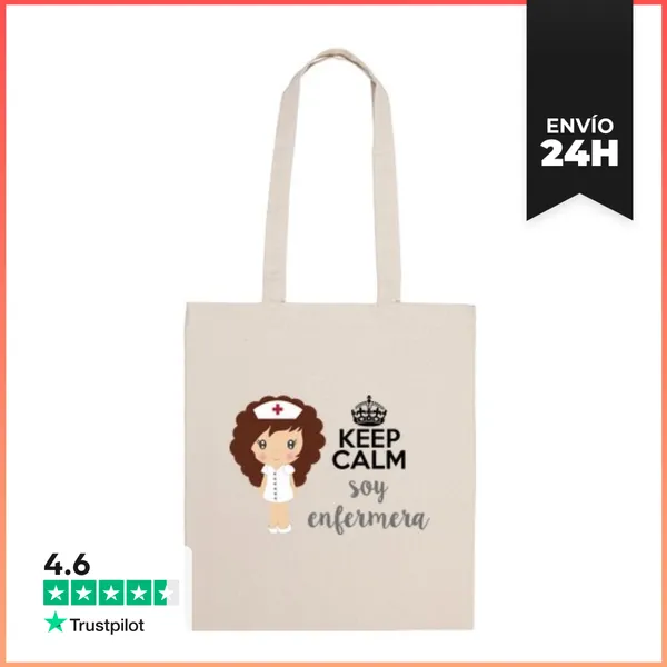 Bolsa De Tela Soy Enfermera - Bolsa Tela 100 Algodón LaTostadora