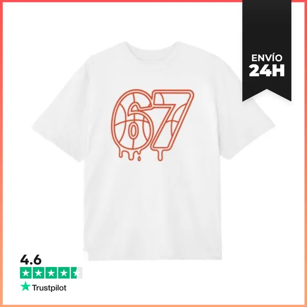 Camiseta Oversize 67 BASKETBALL SIX SEVEN BALÓN LaTostadora