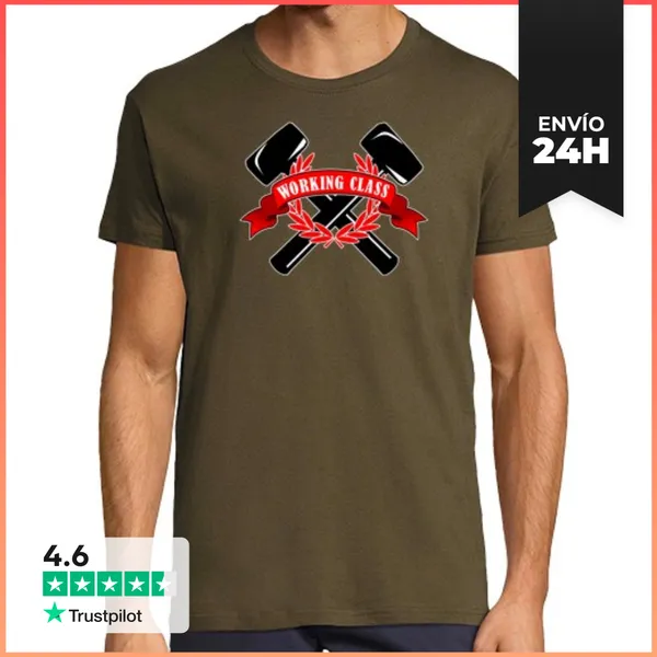 Camiseta Hombre Clásica Working Class LaTostadora