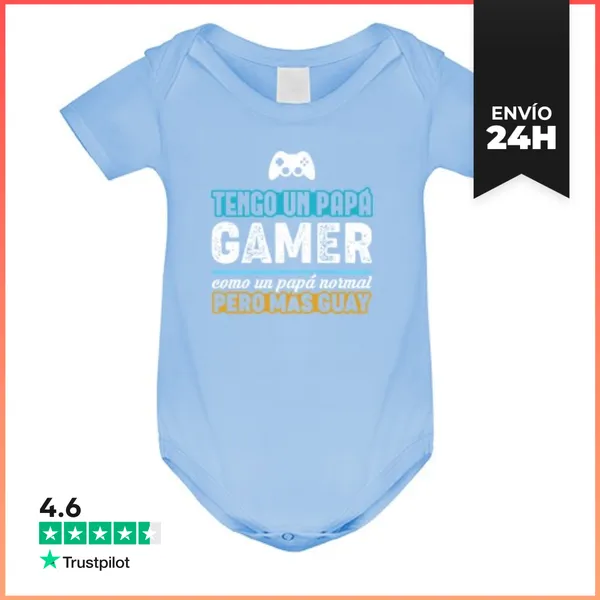 Body Bebé Tengo Un Papá Gamer LaTostadora