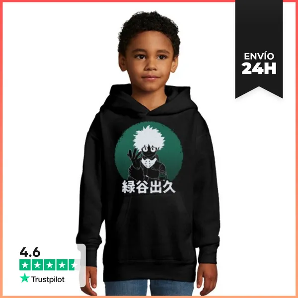 Sudadera Para Niños Con Capucha Deku Hero LaTostadora