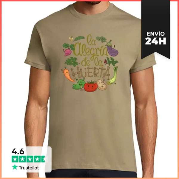 Camiseta Hombre Clásica La Alegría De La Huerta LaTostadora