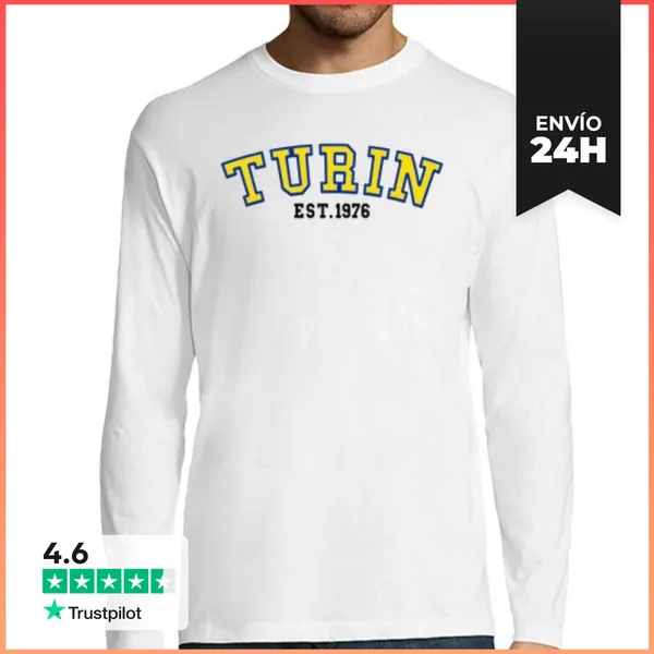 Camiseta Hombre Manga Larga Turín Est 1976 LaTostadora