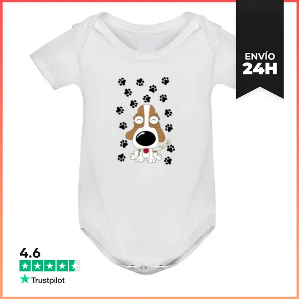 Body Bebé Perro Y Pisadas LaTostadora