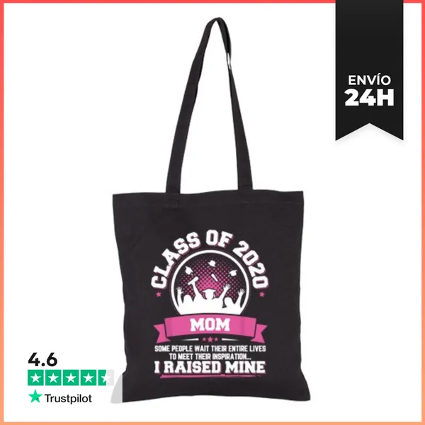 Bolsa De Tela Orgullosa Mamá De Un Graduado De La Clase De 2020