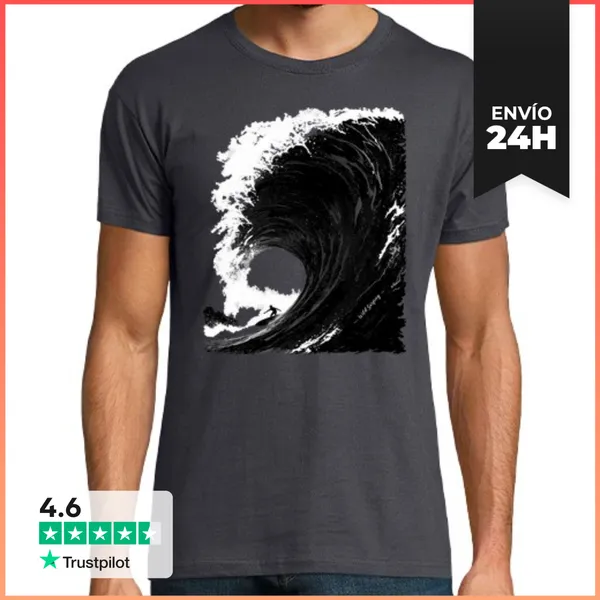 Camiseta Hombre Clásica Wild Surfing LaTostadora