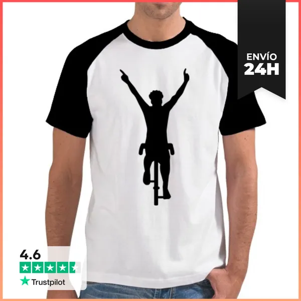 Camiseta Hombre, Estilo Béisbol Ganador Del Campeón De Ciclismo