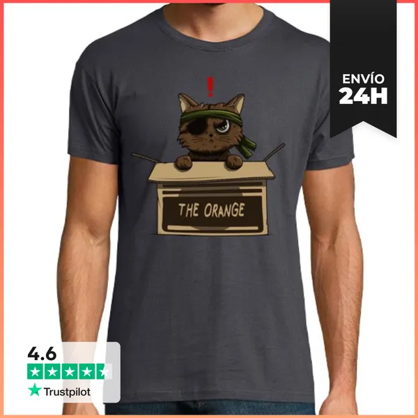 Camiseta Hombre Clásica Meow Gear Solid LaTostadora
