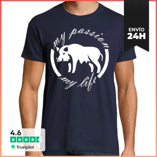 Camiseta Hombre Clásica Jabalí LaTostadora