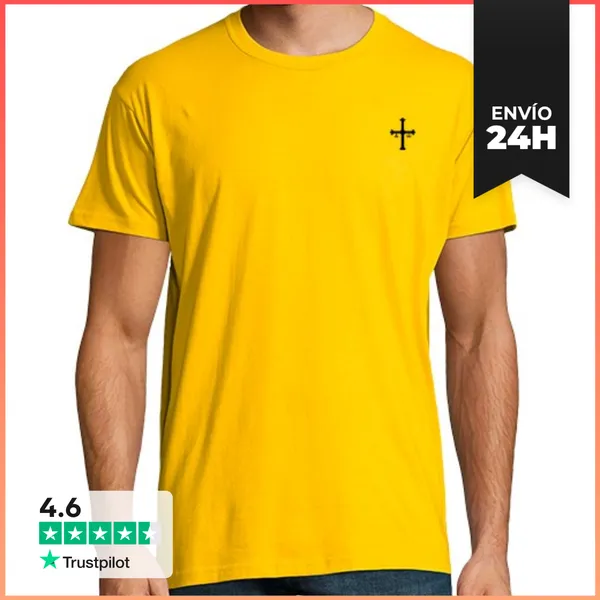 Camiseta Hombre Clásica CRUZ DE LA VICTORIA NEGRA LaTostadora