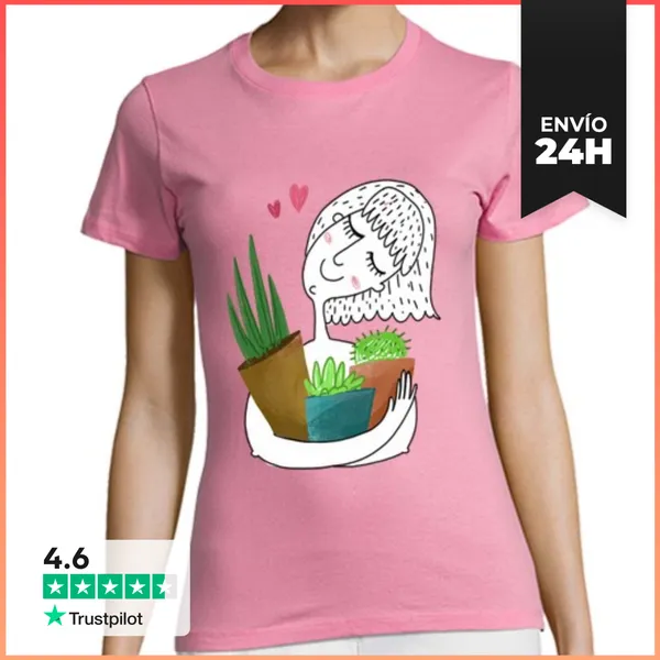 Camiseta Mujer Clásica MUJER 21 PLANTAS LaTostadora