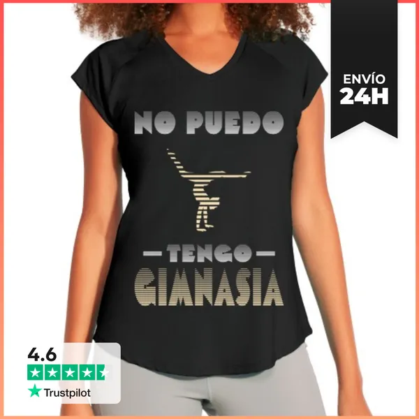 Camiseta Deportiva Mujer No Puedo Tengo Gimnasia Camiseta