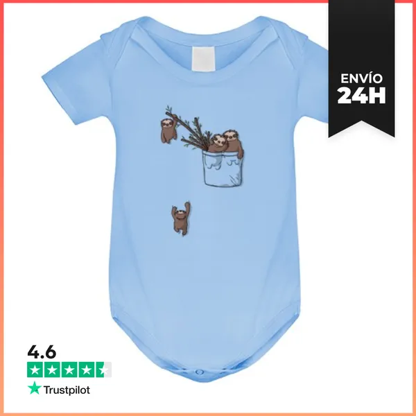 Body Bebé Pocket Sloth Family LaTostadora