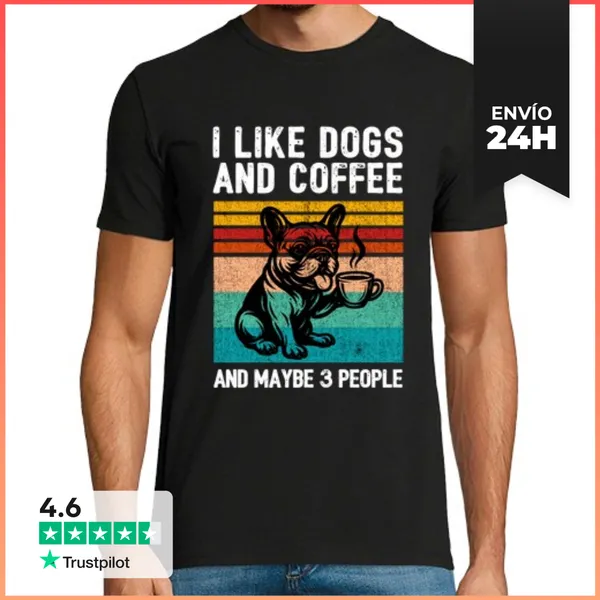 Camiseta Hombre Clásica Frenchie I - W LaTostadora