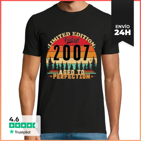 Camiseta Hombre Clásica Edición Limitada Vintage 2007 LaTostadora