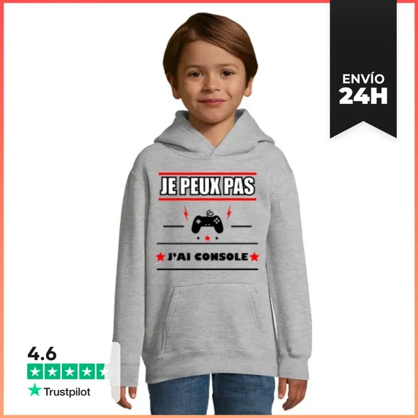 Sudadera Para Niños Con Capucha No Puedo Tener Consola