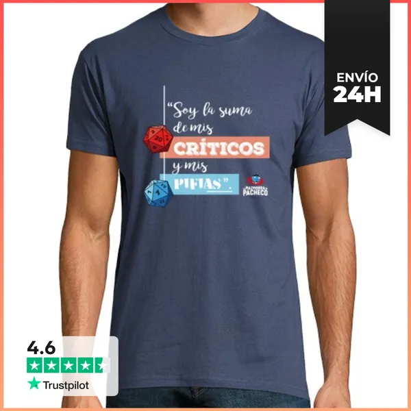 Camiseta Hombre Clásica Soy La Suma De Mis Críticos Y Pifias -