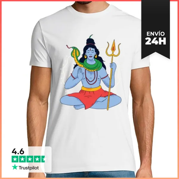 Camiseta Hombre Clásica Serpiente Shiva LaTostadora