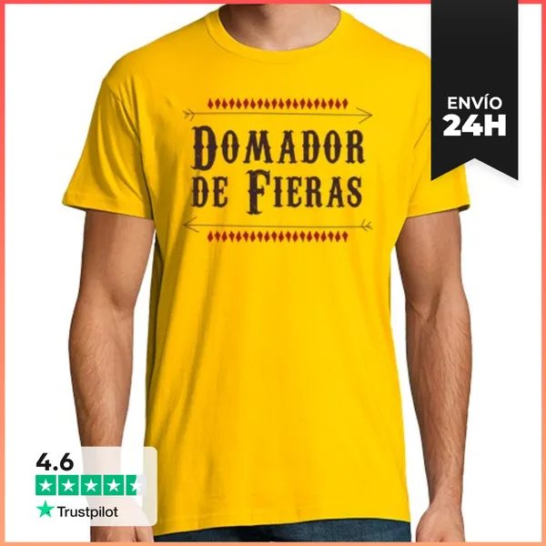 Camiseta Hombre Clásica Domador De Fieras LaTostadora