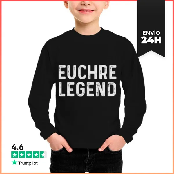 Camiseta Manga Larga Para Niños Regalos De Euchre Para Jugadores