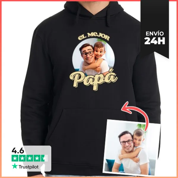 Sudadera Unisex Con Capucha Efecto Animación 3D Sudadera El Mejor